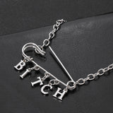  Who's Your Bitch Silver Femdom Chains 