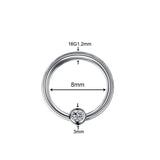  Fondle My Boobs Titanium Nipple Rings 