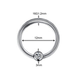  Fondle My Boobs Titanium Nipple Rings 