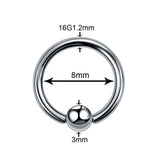  Fondle My Boobs Titanium Nipple Rings 