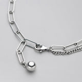  Lock U Up Rectangle Cable Silver Bracelet 