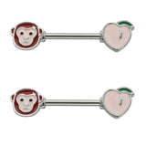  Can’t Resist My Nips 14G Nipple Barbells 