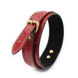  Trendy Red Leather Collar 