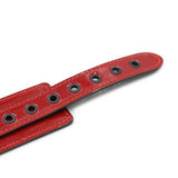  Trendy Red Leather Collar 