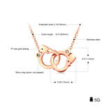  Sweet Lover Handcuff Necklace 