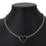  Heart BDSM Steel Collar 