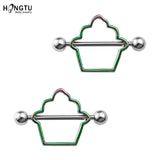  Taste My Tits Cupcake Nipple Rings 