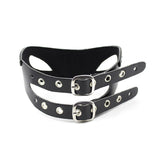  Futuristic Leather BDSM Collar 