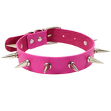  Trendy Leather Spiked Collar 