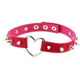  Spiked Heart Choker Collar 