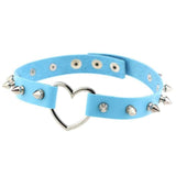  Spiked Heart Choker Collar 