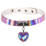  Iridescent Discreet Slave Collar 