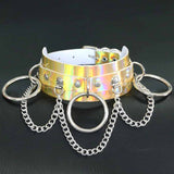  Iridescent BDSM Submissive Collar 