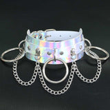  Iridescent BDSM Submissive Collar 