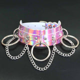  Iridescent BDSM Submissive Collar 