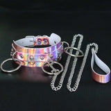  Iridescent Collar and Leash for Humans 