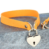  Simple Heart Lock Choker 