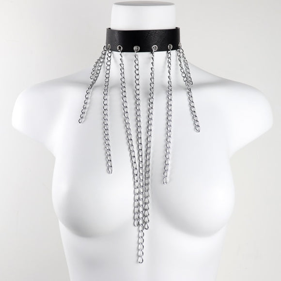 Chained BDSM Choke Collar