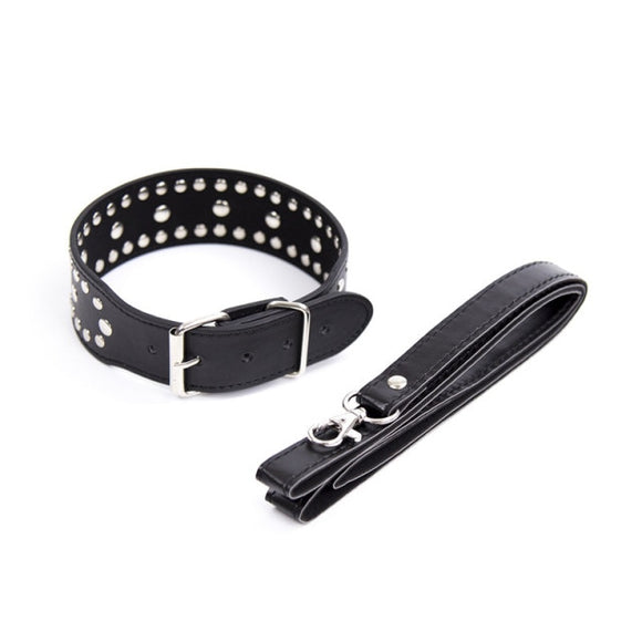 Studded Gothic Collar and Chains