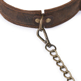  Vintage Cowhide Puppy Play Collar 