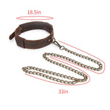  Vintage Cowhide Puppy Play Collar 