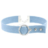  Jeweled Denim Soft Collars 