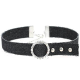  Jeweled Denim Soft Collars 