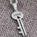  Stylish Key and Lock Necklace for Couples 