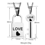  Stylish Key and Lock Necklace for Couples 