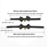  Elastic Bow Tie Collar 