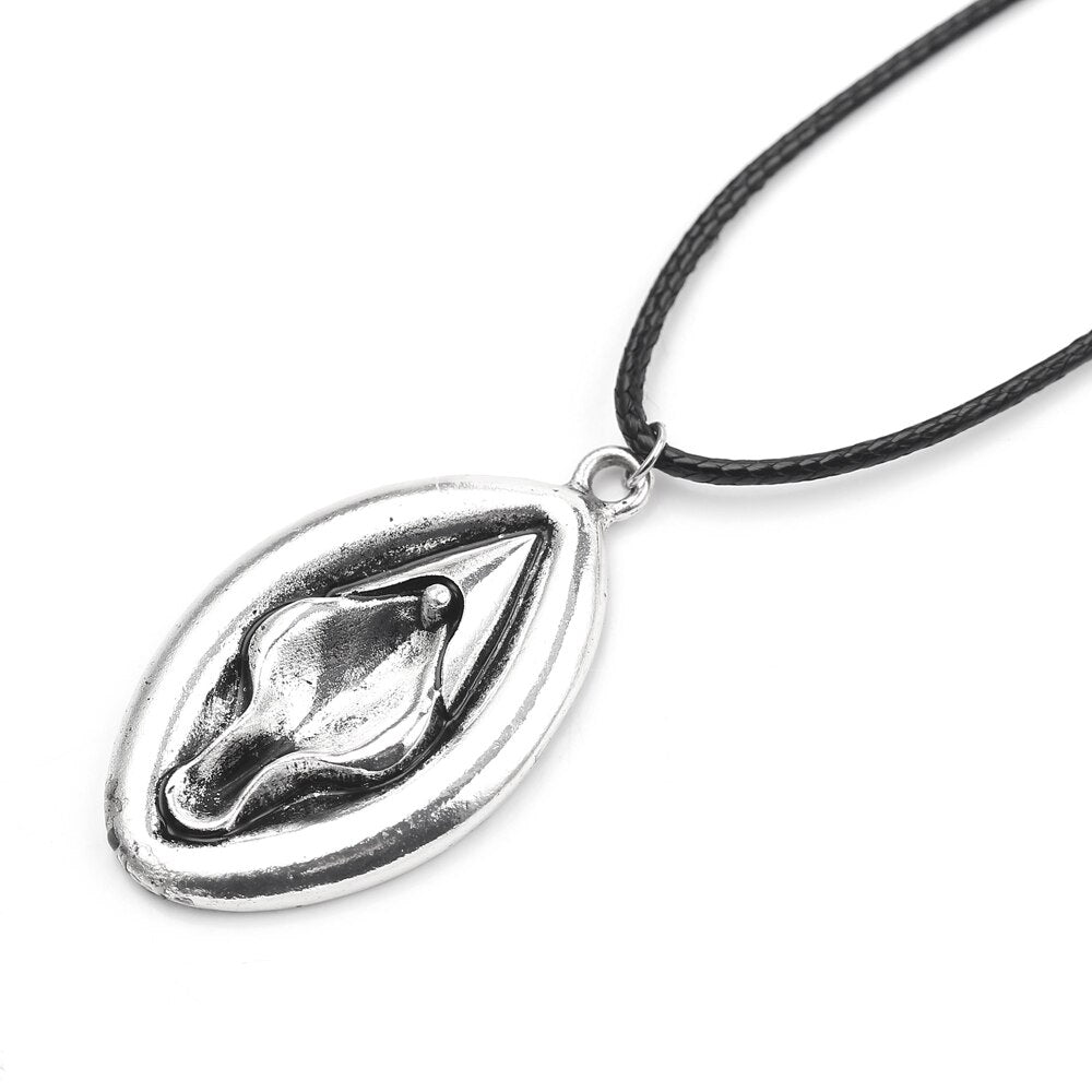 Realistic Zinc Alloy Vagina Pendant