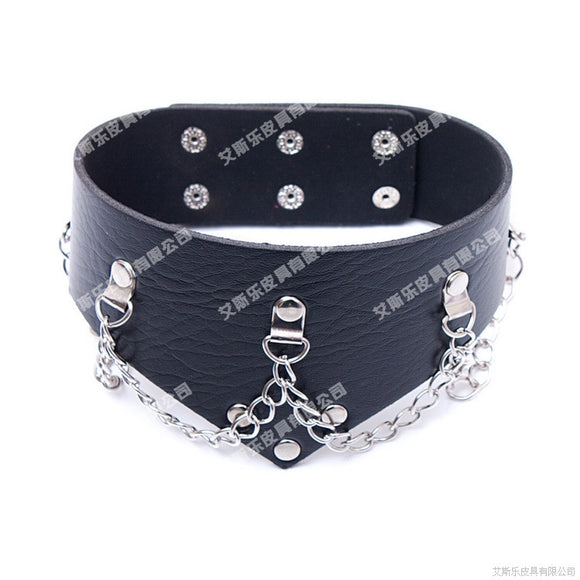 Chained High Neck Collar