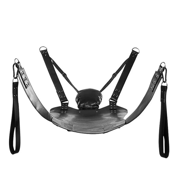 BDSM Enthusiasts' Durable Leather Sex Sling