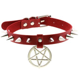  Pentagram Collar With Spikes 