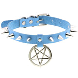  Pentagram Collar With Spikes 