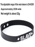  Simple Leather Slave Collar 