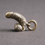  Rustic Copper Realistic Penis Pendant 