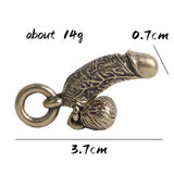  Rustic Copper Realistic Penis Pendant 