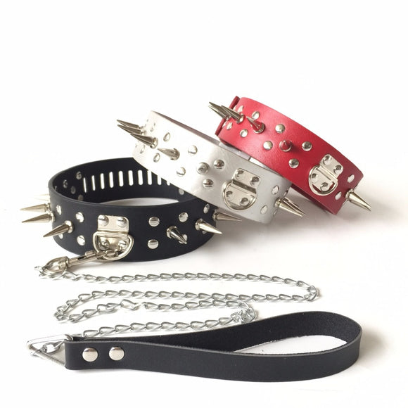 Spiked Dom Sub Collar