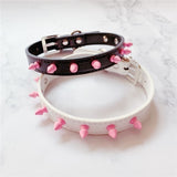  Trendy Pink Studded Collar 