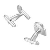  Silvery Key and Lock Cufflinks 