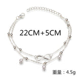  Infinity Sign Layered Slave Ankle Bracelets 
