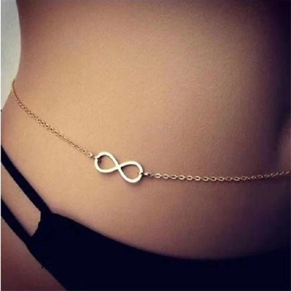 Exotic Belly Charm With Eternity Symbols