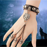  Punky Bondage Bracelet and Skull Rings 