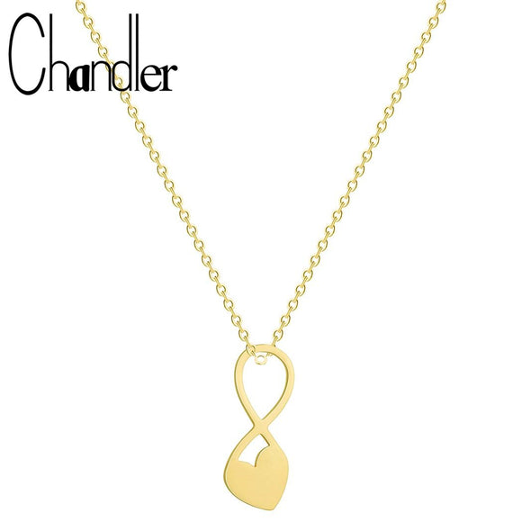 Heart Gold Eternity Necklace