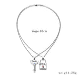  Dirty Secret Lock and Key Couples Jewelry 