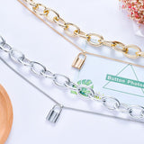 Submissive Layered Lock Pendant Necklace 