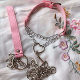  Heart-Shaped Leash Training Collar 