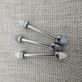  Radiating Breasts Opal Nipple Bars 