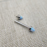  Radiating Breasts Opal Nipple Bars 